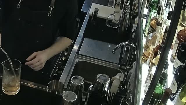 Speed well camera view of bar service
